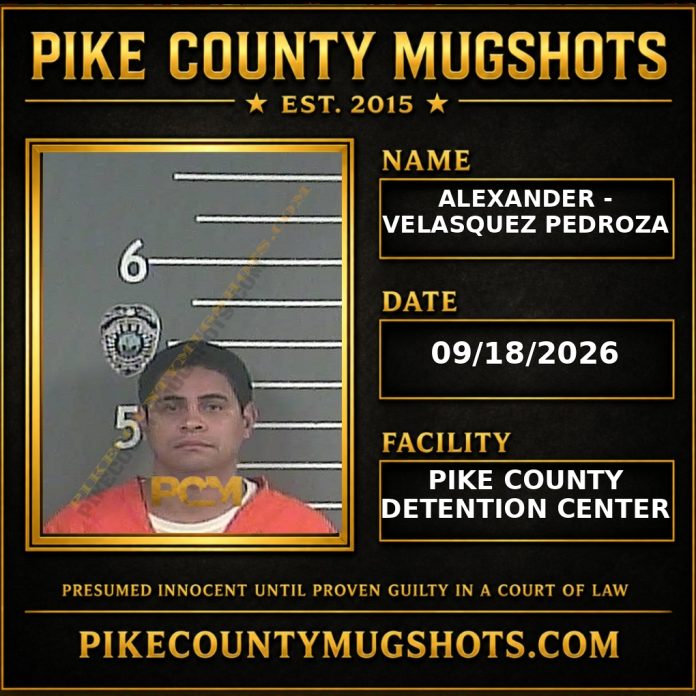 ALEXANDER - VELASQUEZ PEDROZA Pike County Kentucky arrest booking
