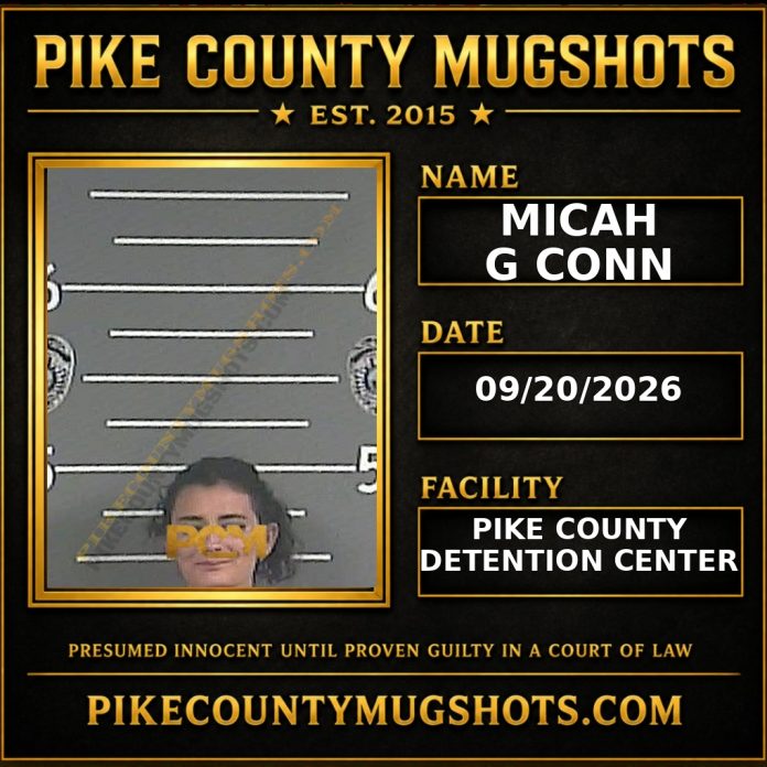 MICAH G CONN Pike County Kentucky arrest booking