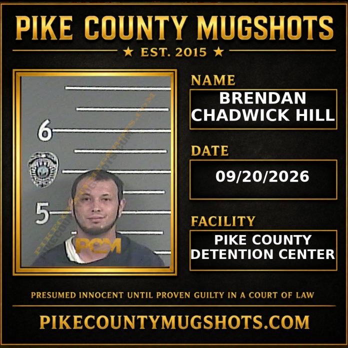 BRENDAN CHADWICK HILL BRENDAN CHADWICK HILL Pike County Kentucky arrest booking