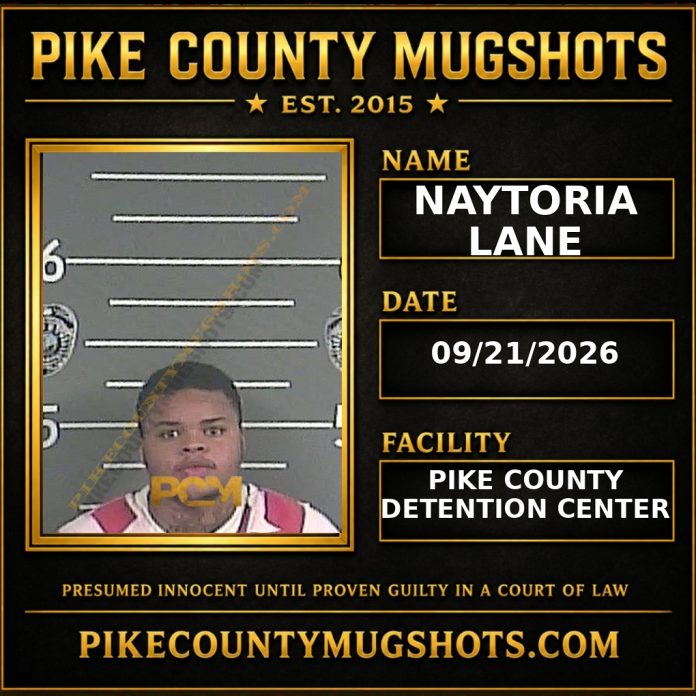 NAYTORIA LANE Pike County Kentucky arrest booking