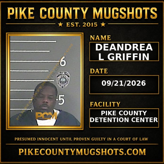 DEANDREA L GRIFFIN Pike County Kentucky arrest booking