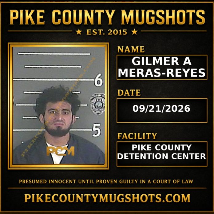 GILMER A MERAS-REYES Pike County Kentucky arrest booking