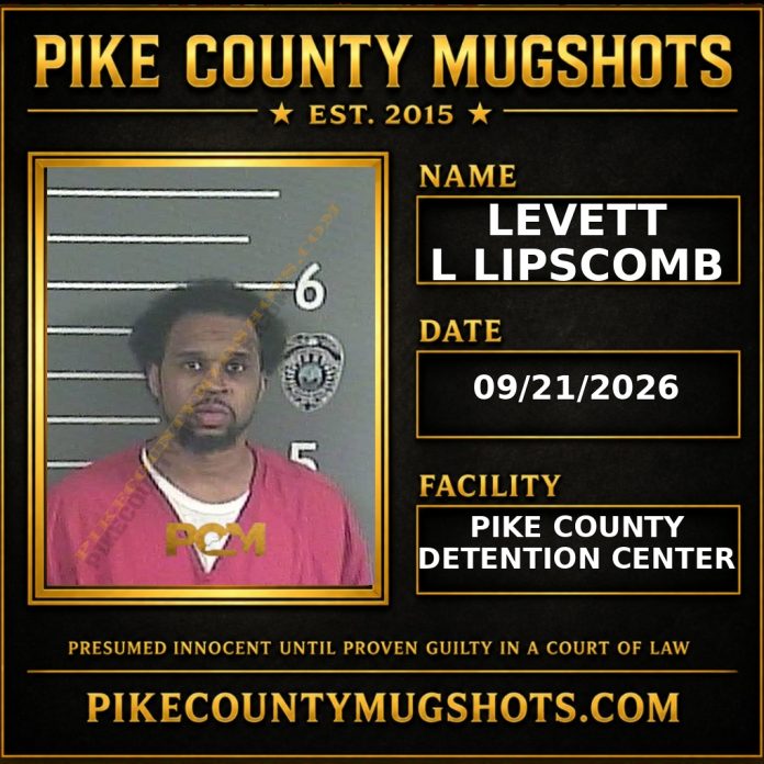 LEVETT L LIPSCOMB Pike County Kentucky arrest booking