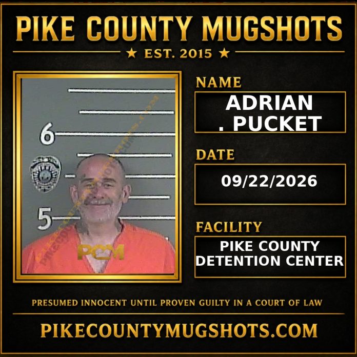 ADRIAN . PUCKET Pike County Kentucky arrest booking