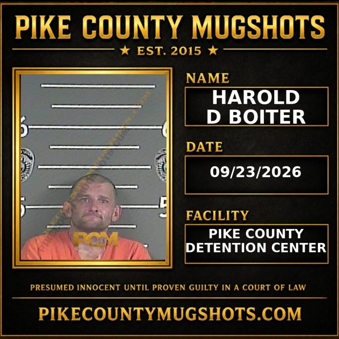 HAROLD D BOITER Pike County Kentucky arrest booking