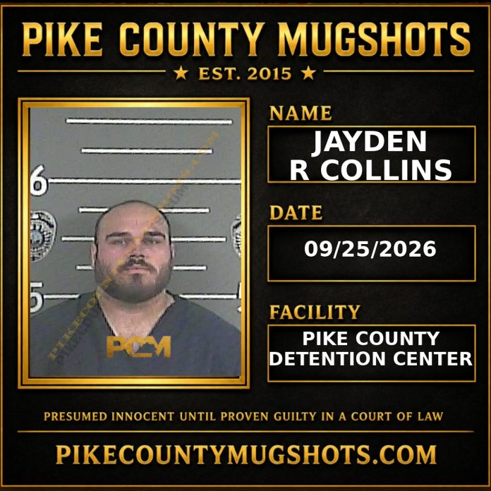 JAYDEN R COLLINS JAYDEN R COLLINS Pike County Kentucky arrest booking