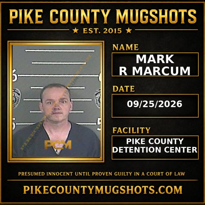 MARK R MARCUM Pike County Kentucky arrest booking