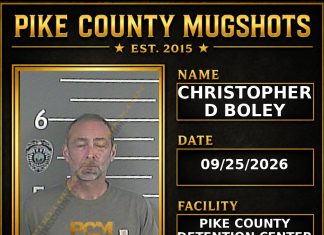 CHRISTOPHER D BOLEY Pike County Kentucky arrest booking
