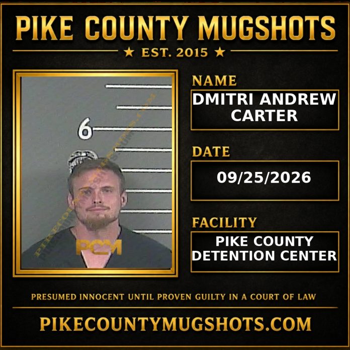 DMITRI ANDREW CARTER DMITRI ANDREW CARTER Pike County Kentucky arrest booking