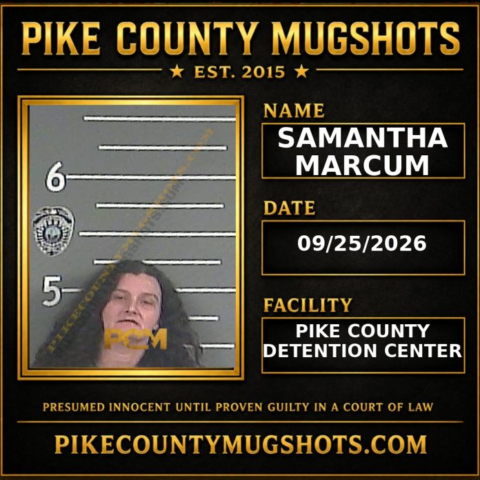 SAMANTHA MARCUM SAMANTHA MARCUM Pike County Kentucky arrest booking