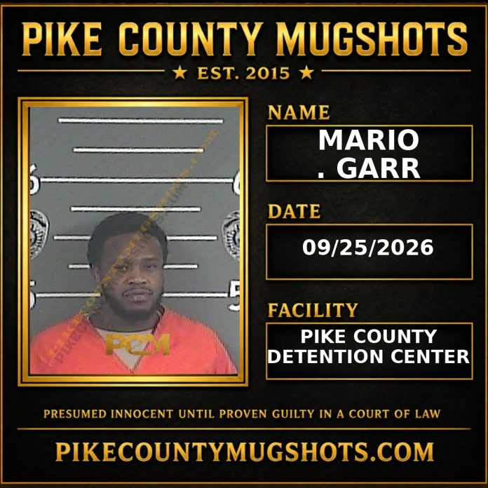 MARIO . GARR Pike County Kentucky arrest booking