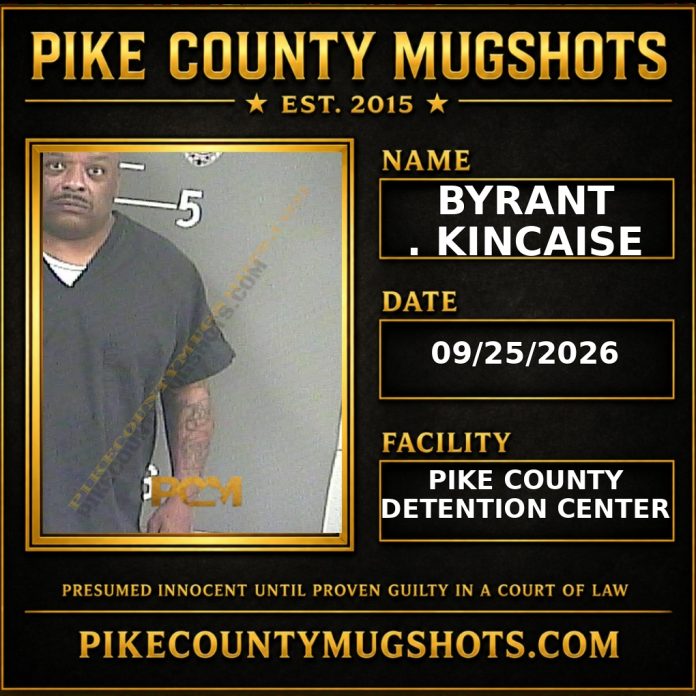 BYRANT . KINCAISE Pike County Kentucky arrest booking