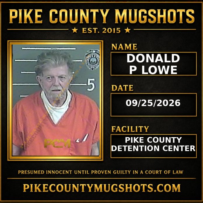 DONALD P LOWE Pike County Kentucky arrest booking