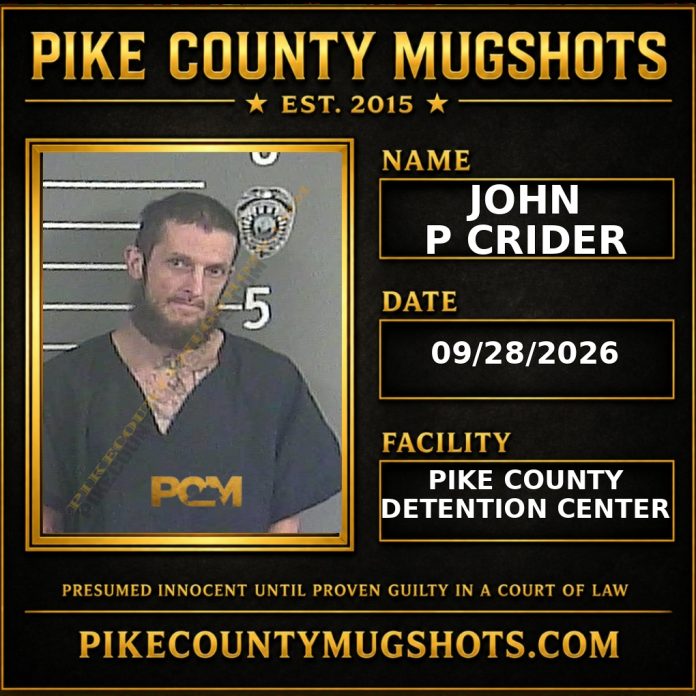 JOHN P CRIDER Pike County Kentucky arrest booking