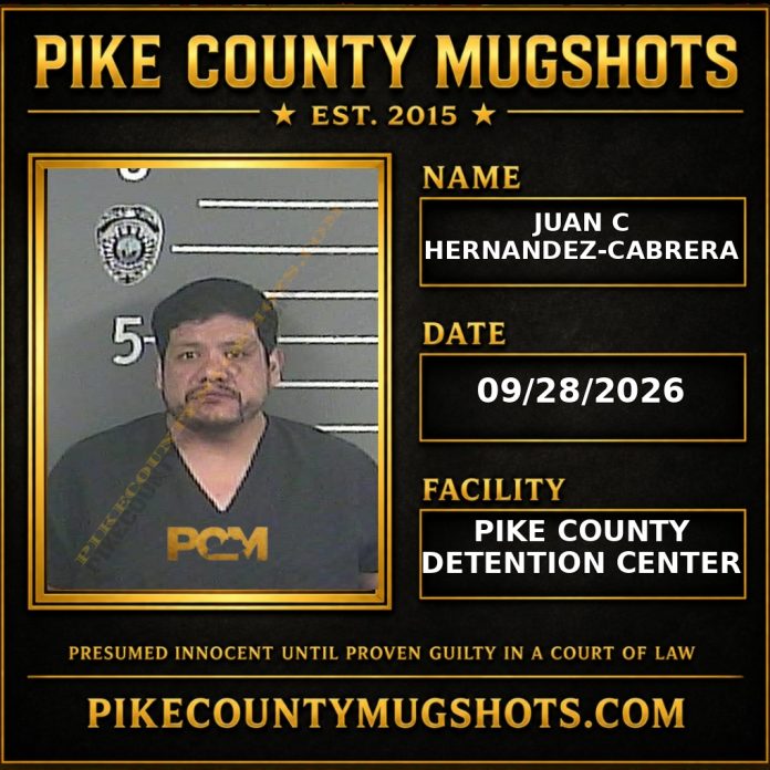 JUAN C HERNANDEZ-CABRERA Pike County Kentucky arrest booking