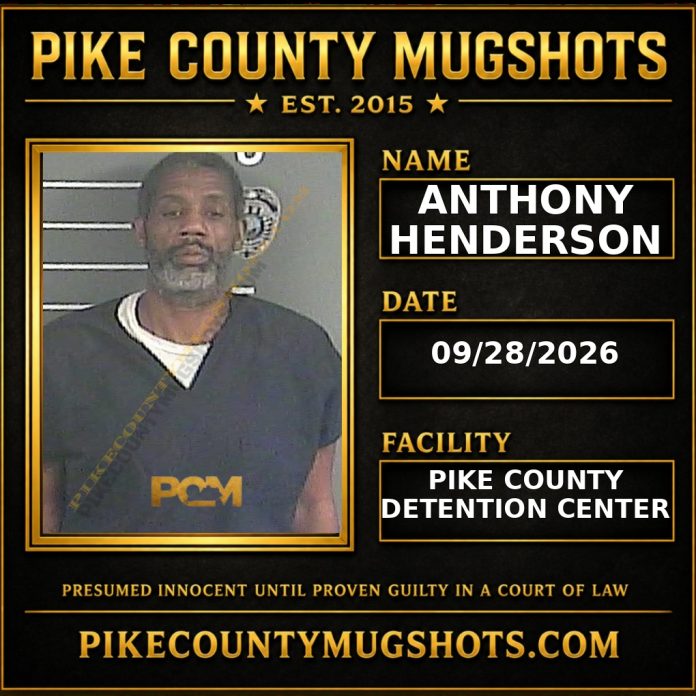 ANTHONY HENDERSON Pike County Kentucky arrest booking