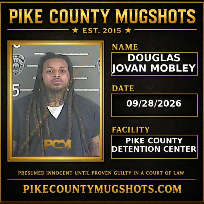 DOUGLAS JOVAN MOBLEY Pike County Kentucky arrest booking