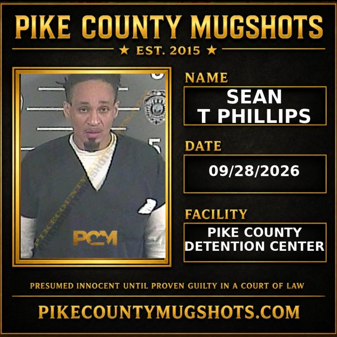 SEAN T PHILLIPS Pike County Kentucky arrest booking