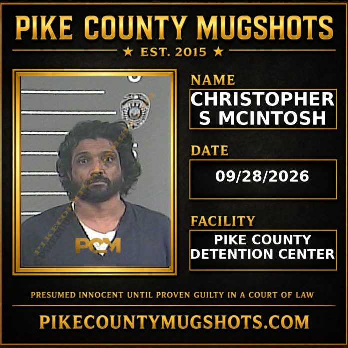 CHRISTOPHER S MCINTOSH Pike County Kentucky arrest booking