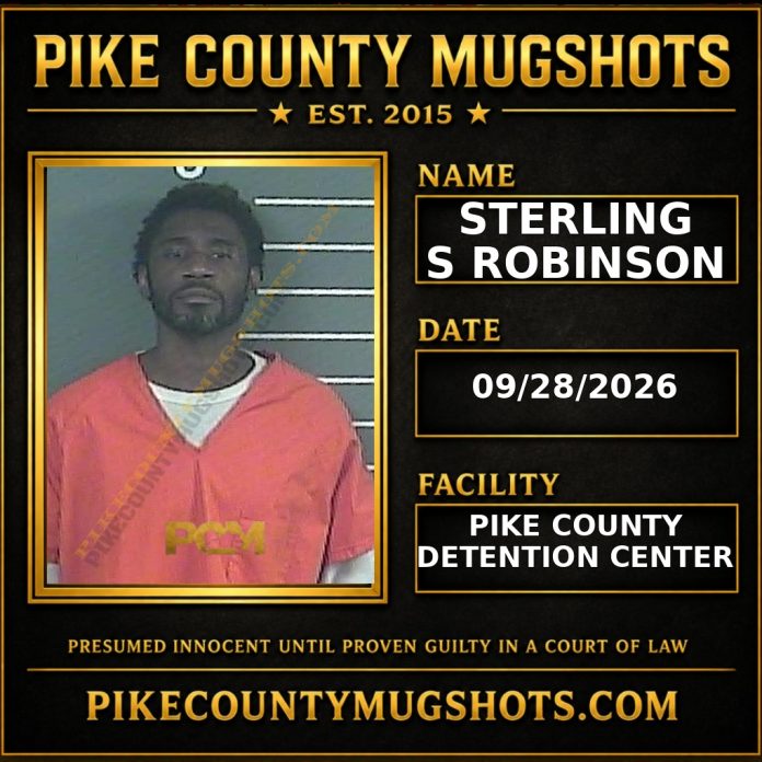 STERLING S ROBINSON Pike County Kentucky arrest booking