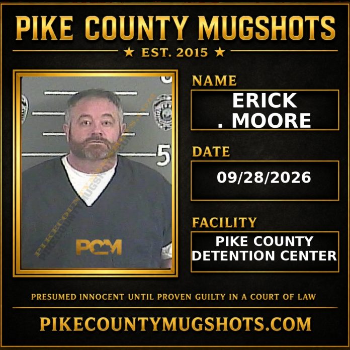 ERICK . MOORE Pike County Kentucky arrest booking