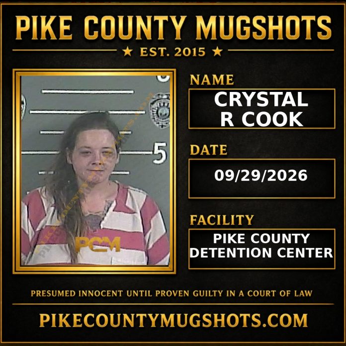 CRYSTAL R COOK Pike County Kentucky arrest booking