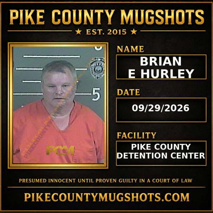 BRIAN E HURLEY Pike County Kentucky arrest booking