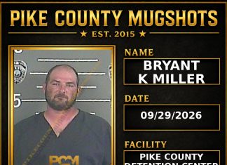 BRYANT K MILLER Pike County Kentucky arrest booking