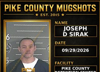 JOSEPH D SIRAK Pike County Kentucky arrest booking