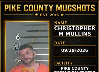 CHRISTOPHER M MULLINS Pike County Kentucky arrest booking