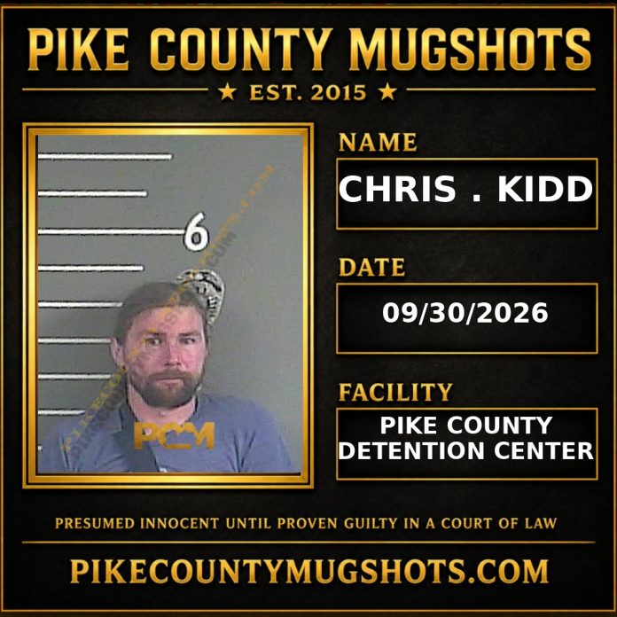 CHRIS . KIDD Pike County Kentucky arrest booking