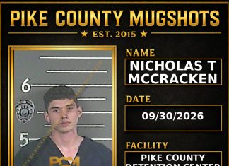 NICHOLAS T MCCRACKEN Pike County Kentucky arrest booking