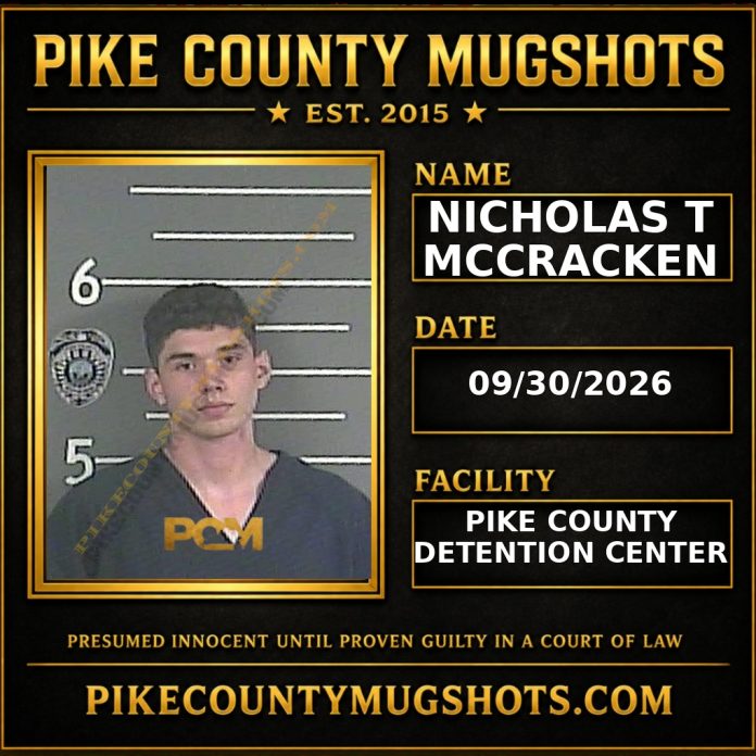 NICHOLAS T MCCRACKEN Pike County Kentucky arrest booking