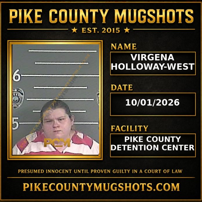 VIRGENA HOLLOWAY-WEST Pike County Kentucky arrest booking