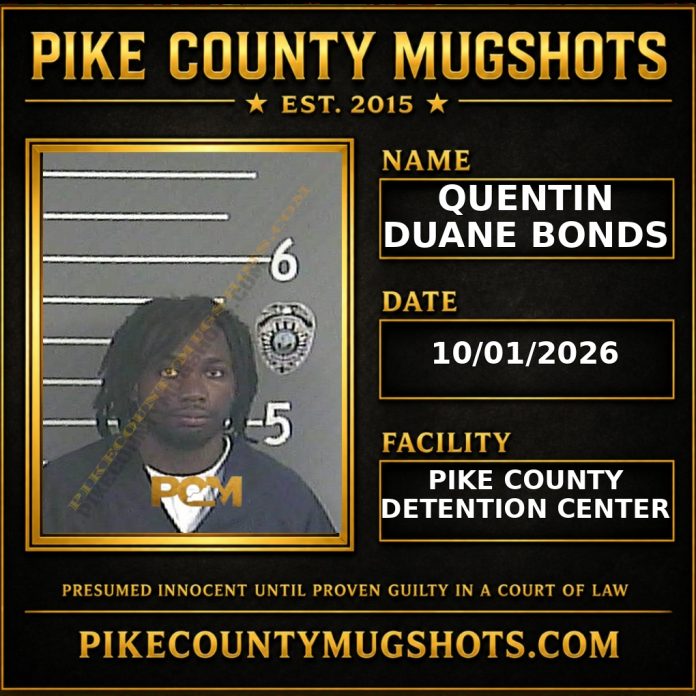 QUENTIN DUANE BONDS Pike County Kentucky arrest booking