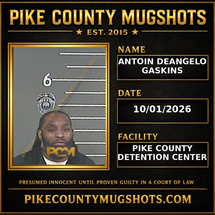 ANTOIN DEANGELO GASKINS Pike County Kentucky arrest booking