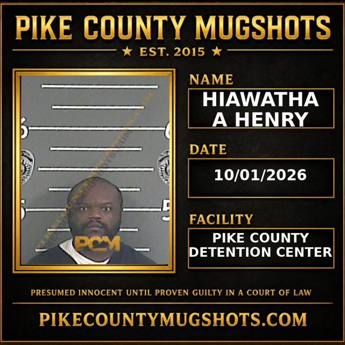 HIAWATHA A HENRY Pike County Kentucky arrest booking
