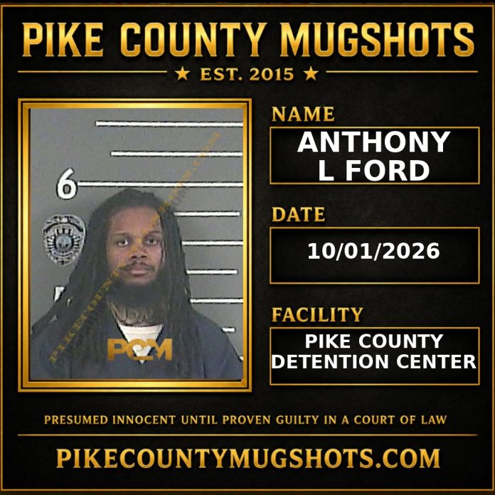 ANTHONY L FORD Pike County Kentucky arrest booking