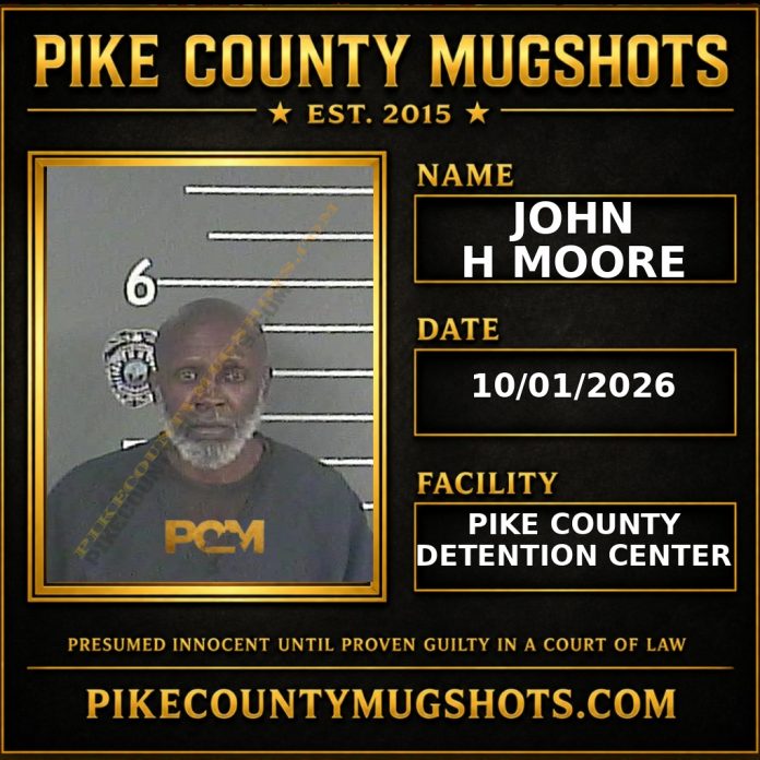 JOHN H MOORE Pike County Kentucky arrest booking
