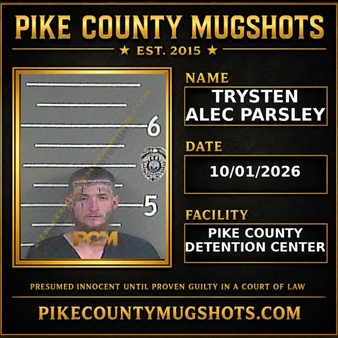 TRYSTEN ALEC PARSLEY TRYSTEN ALEC PARSLEY Pike County Kentucky arrest booking
