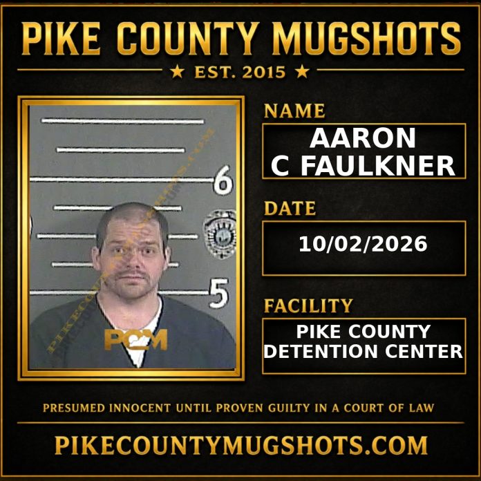 AARON C FAULKNER Pike County Kentucky arrest booking