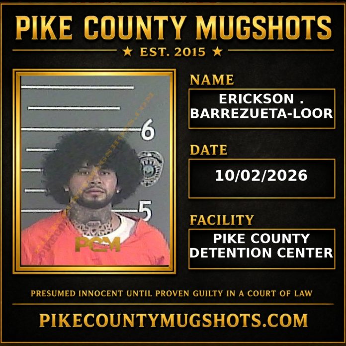 ERICKSON . BARREZUETA-LOOR Pike County Kentucky arrest booking