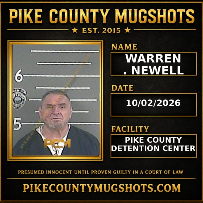 WARREN . NEWELL Pike County Kentucky arrest booking