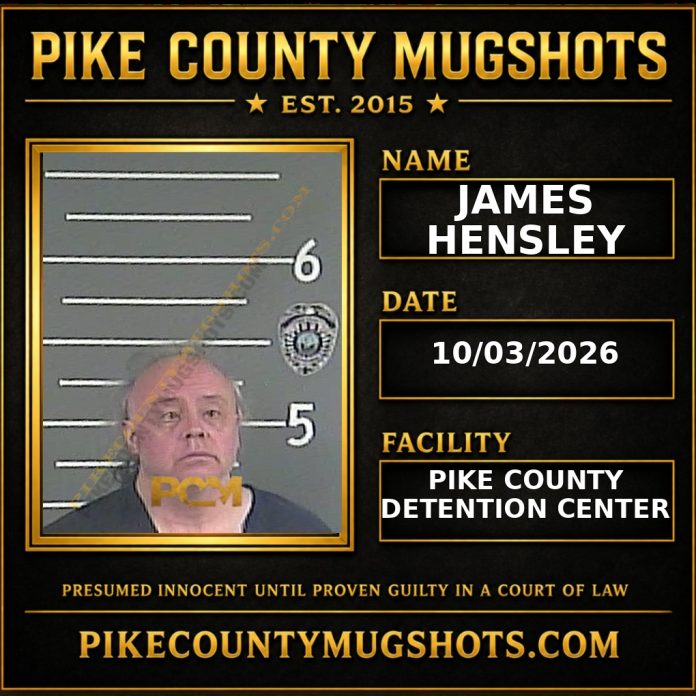 JAMES HENSLEY Pike County Kentucky arrest booking