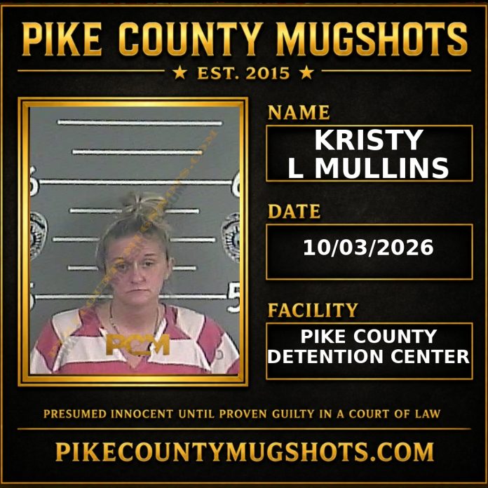KRISTY L MULLINS Pike County Kentucky arrest booking