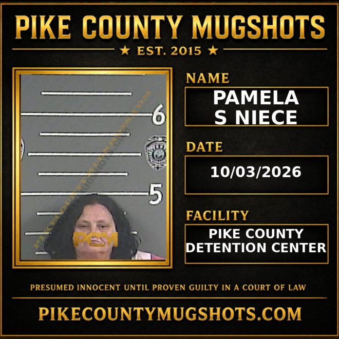 PAMELA S NIECE Pike County Kentucky arrest booking