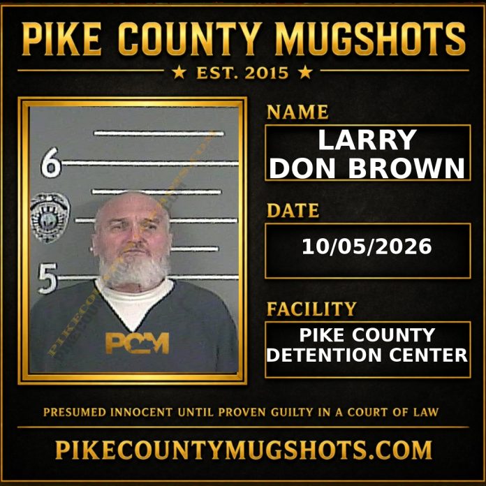 LARRY DON BROWN Pike County Kentucky arrest booking
