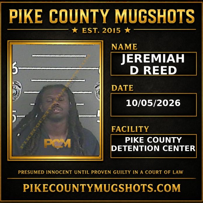 JEREMIAH D REED Pike County Kentucky arrest booking