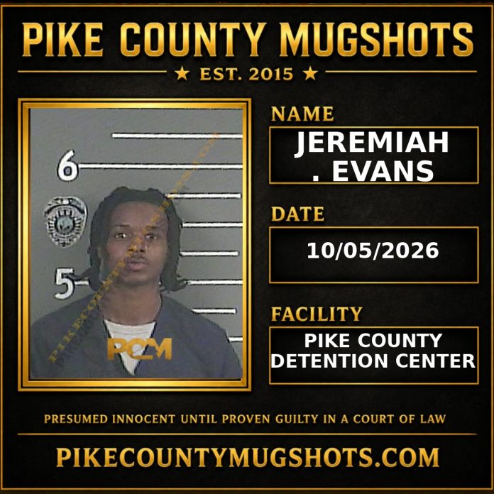 JEREMIAH . EVANS Pike County Kentucky arrest booking