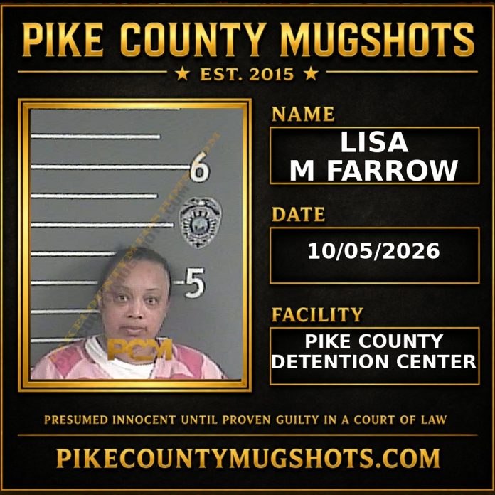 LISA M FARROW Pike County Kentucky arrest booking